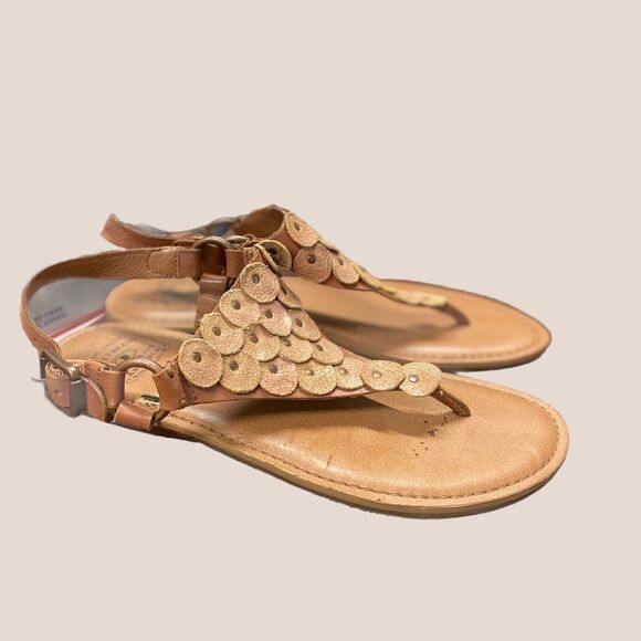 Lucky Brand Filomena Bronze Thong Sandals 7.5 - Picture 2 of 6